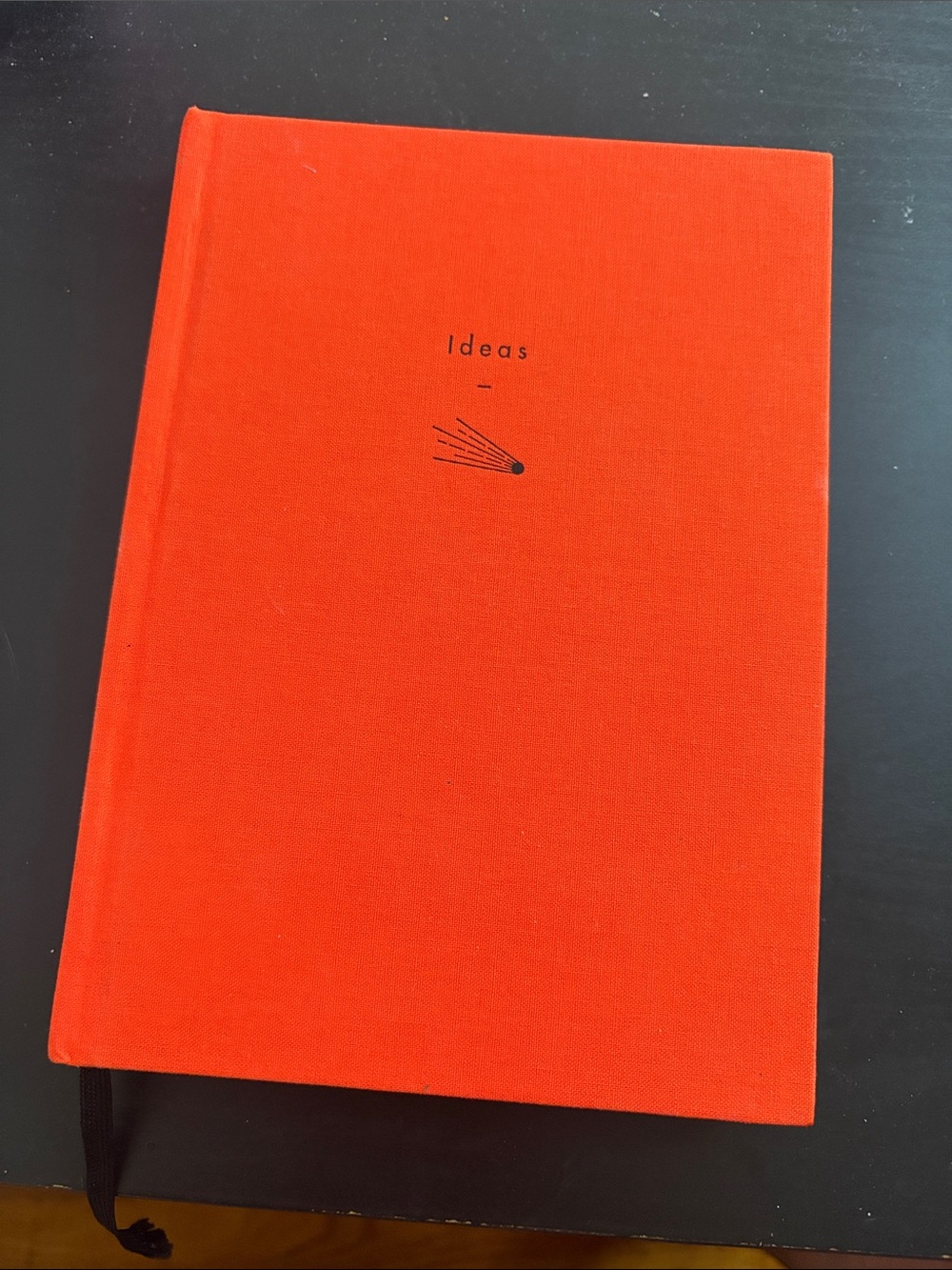 Ideas Hardcover Notebook in Bright Orange